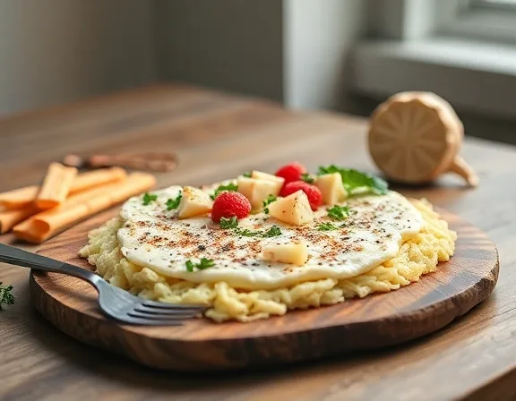 Rührei auf Sauerteig